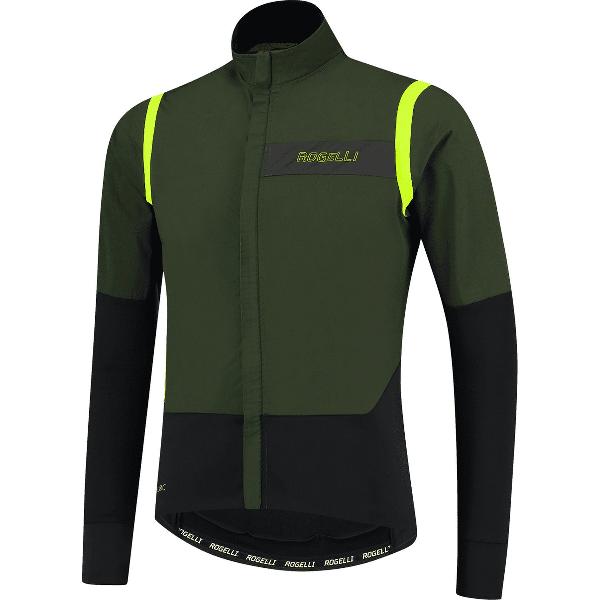 Rogelli Infinite Winterjack - Fietsjack Lightjack - Heren - Groen/Zwart/Fluor - Maat XL