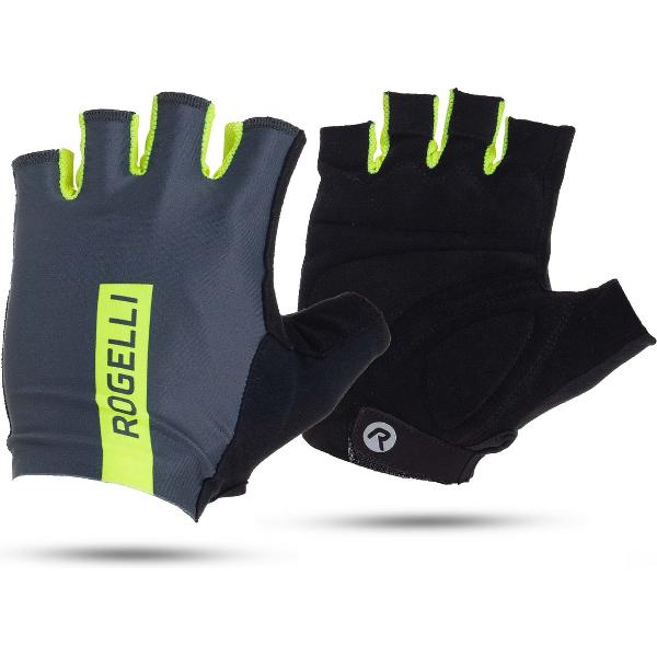 Rogelli Pace Fietshandschoenen - Heren - Grijs, Fluor - Maat L