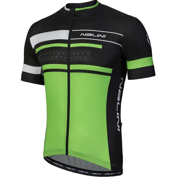 Nalini Vittoria Fietsshirt - Heren - Maat M - Fluo groen/Zwart