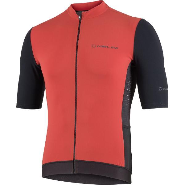 Nalini Fietsshirt Korte Mouwen Dames Zwart Rood - NEW SUN BLOCK LADY J BLACK RED - L