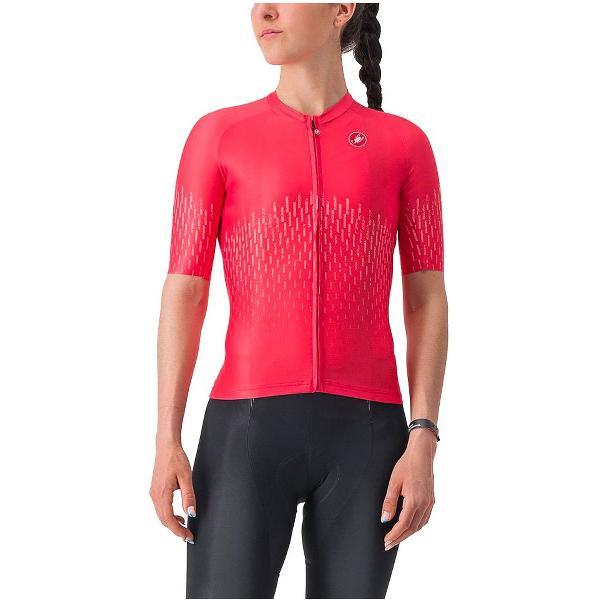 Castelli Aero Pro Jersey Met Korte Mouwen Roze M Vrouw