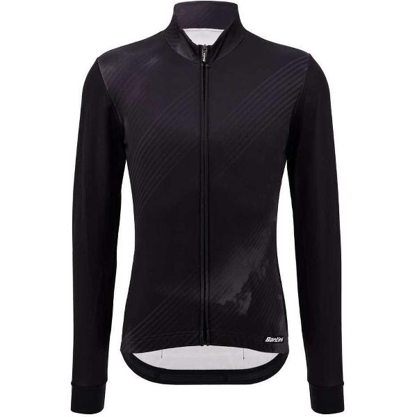 Santini Pure Dye Jersey Met Lange Mouwen Zwart 5XL Man