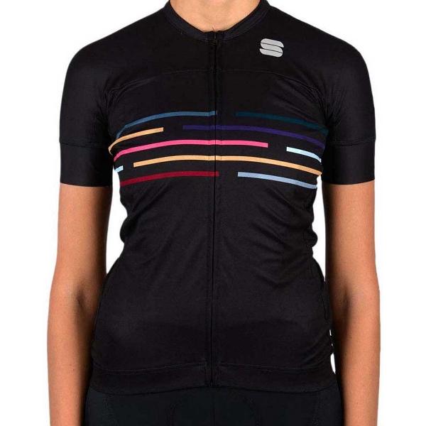 Sportful Velodrome Korte Mouwen Fietsshirt Zwart XS Vrouw