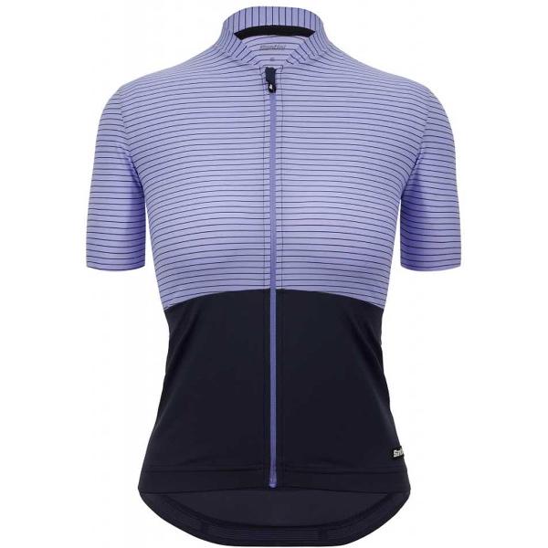 Santini Colore Riga Korte Mouwen Fietsshirt Paars L Vrouw