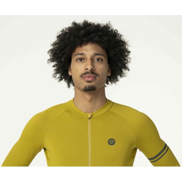 AGU Solid Fietsshirt Lange Mouwen Performance Heren - Brown - XXL