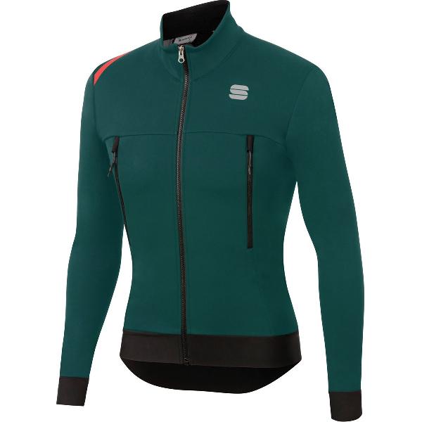 Sportful Fietsjack Heren Groen - FIANDRE WARM JACKET SEA MOSS - XL