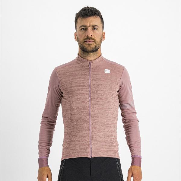 Sportful Fietsshirt lange mouwen heren Paars - SUPERGIARA THERMAL JERSEY MAUVE - L