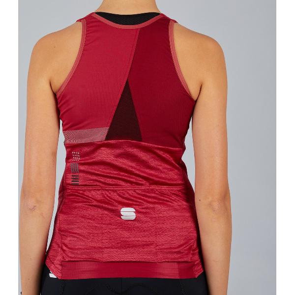 Sportful Fietsshirt mouwloos Dames Rood - GIARA W TOP RED RUMBA - XL