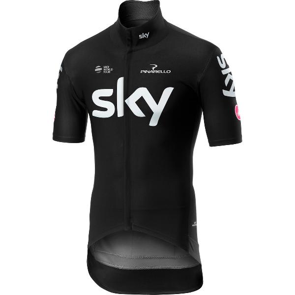 Castelli Fietsshirt waterafstotend korte mouwen Heren Zwart - CA SKY Gabba 3-Black - XXL