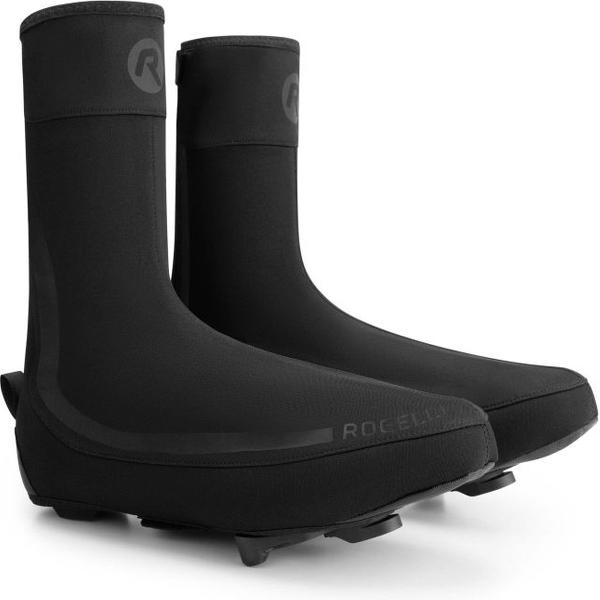 Rogelli Essential Softshell Fiets Overschoenen - Wielrennen - Winddicht en Waterafstond - Gevoerd - Zwart - Maat 48-49