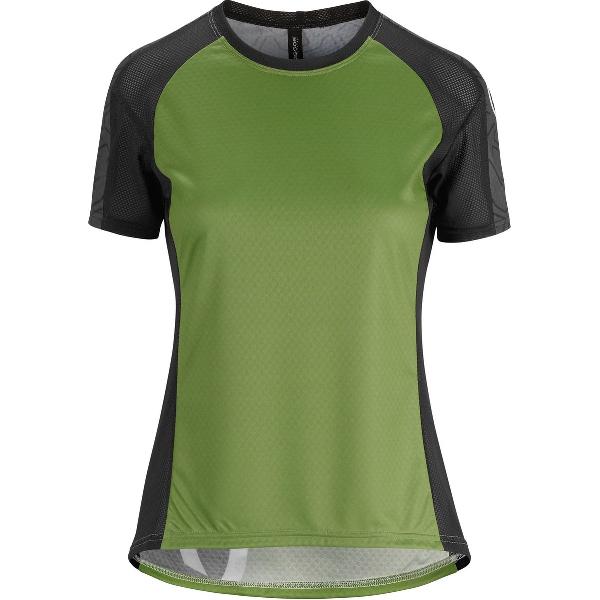 Assos Trail Dames Fietsshirt Met Korte Mouwen Pan Groen