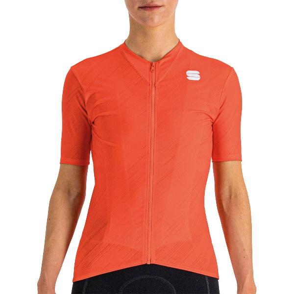 Sportful Fietsshirt Korte Mouwen Oranje Dames - Flare W Jersey Pompelmo-S