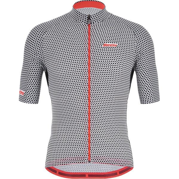 Santini Fietsshirt Korte mouwen Zwart Heren - Karma Kite S/S Jersey Black - S