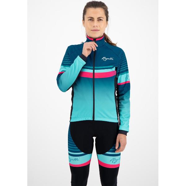 Rogelli Impress Fietsjack Winter - Dames - Blauw, Roze - Maat M