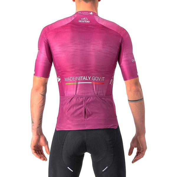 Castelli Giro Italia 2022 Race Korte Mouwen Fietsshirt Roze XL Man