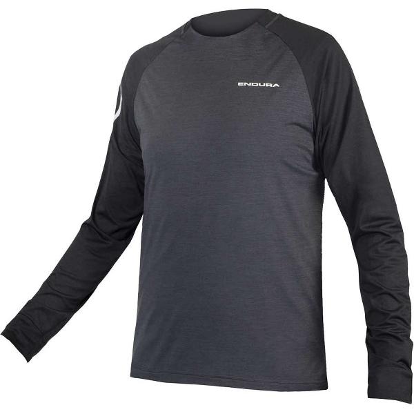 Endura Singletrack T-shirt Met Lange Mouwen Grijs 2XL Man