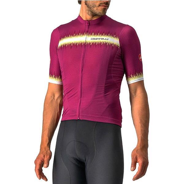 Castelli Fietsshirt Korte Mouwen Heren Paars - GRIMPEUR JERSEY MULBERRY-M