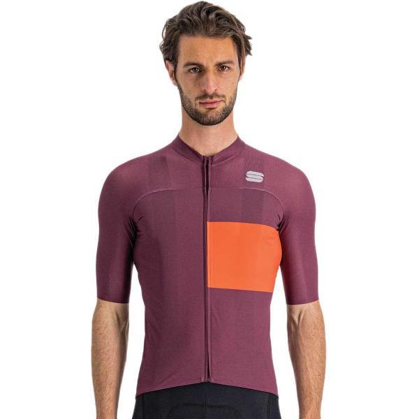 Sportful Outlet Snap Korte Mouwen Fietsshirt Paars S Man