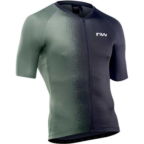 NORTHWAVE Blade Jersey Met Korte Mouwen Heren - Green Forest / Black - L