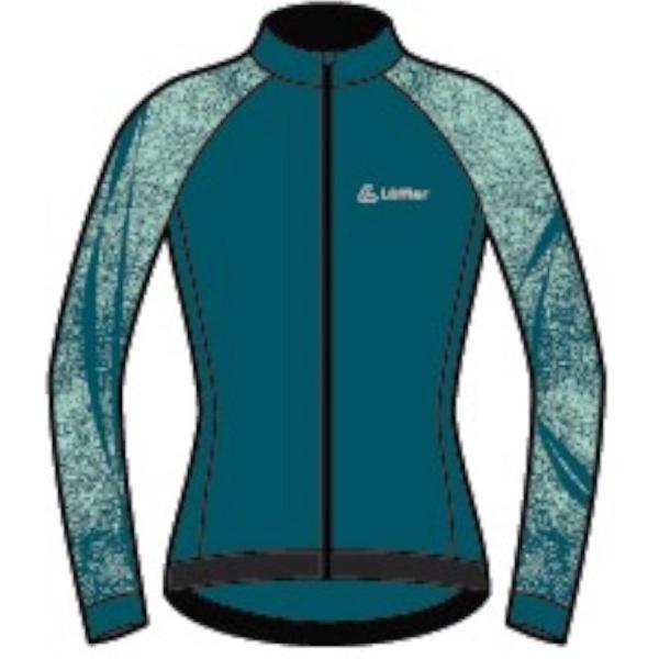 Loeffler wielrenshirt lange mouwen W Bike L/S Jersey Taylor dames - Blauw