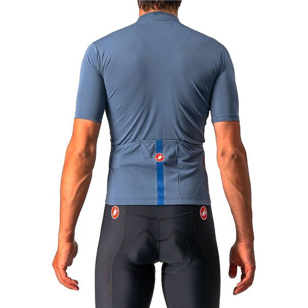 Castelli Fietsshirt Korte Mouwen Heren Blauw - CLASSIFICA JERSEY LIGHT STEEL BLUE-XL