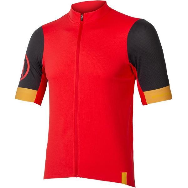 Endura Fs260 Relaxed Fit Jersey Met Korte Mouwen Rood XL Man