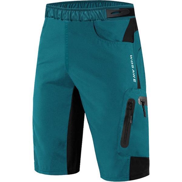 RAMBUX® - Fietsbroek Heren met Zeem - MTB Broek - Blauw - Mountainbike - Fietskleding Short - Sportbroek - Maat XL