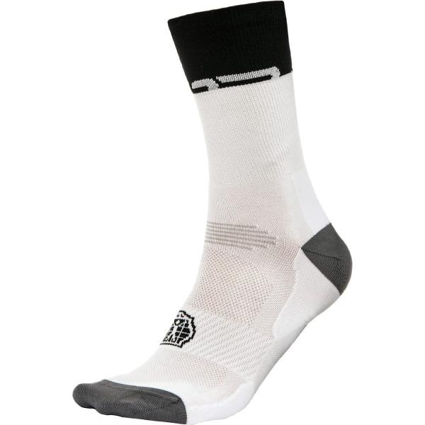 BIORACER SUMMER SOCKS WHITE WIT/ZWART Maat 45/47