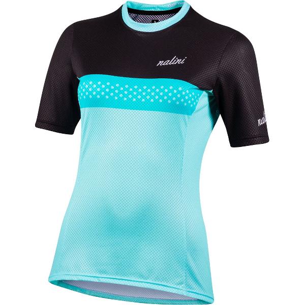 Nalini - Dames - Fietsshirt - Korte Mouwen - Wielrenshirt - Blauw - Zwart - MTB LADY SHIRT - M