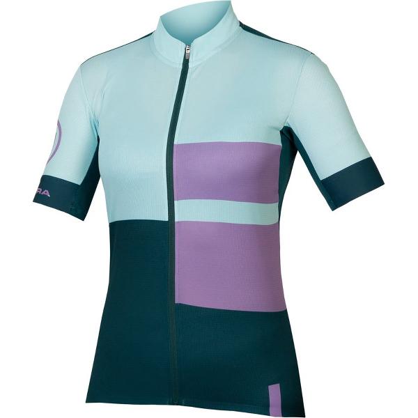 Endura Fs260 Print Jersey Met Korte Mouwen Paars M Vrouw