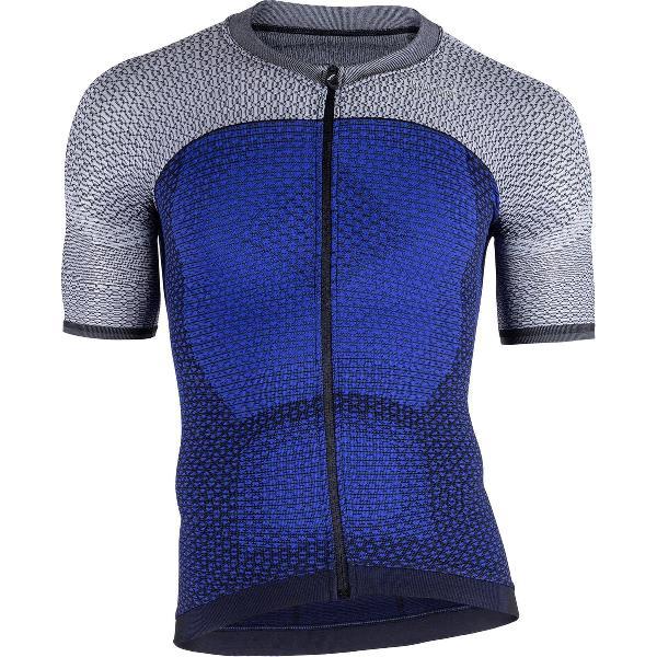 Uyn Alpha Fietsshirt Met Korte Mouwen Medieval Blauw Sleet Grijs