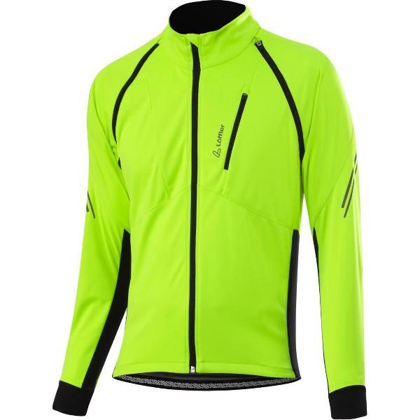 Löffler Fietsjack San Remo 2 Heren Polyester Neongeel Maat 52