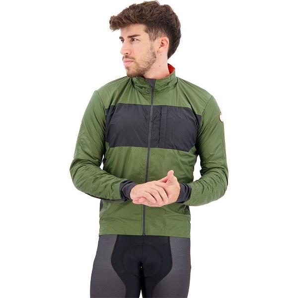 Castelli Unlimited Puffy Jacket Green/ Dark Gray