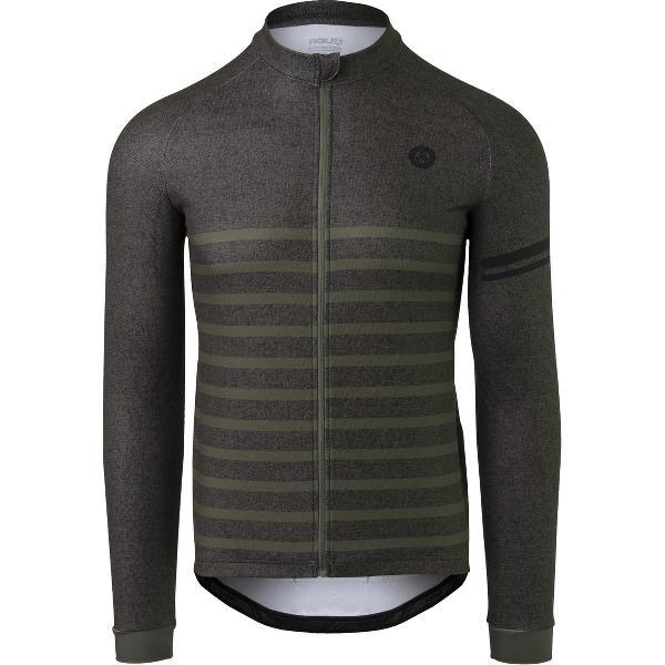 AGU Melange Fietsshirt Lange Mouwen Essential Heren - Groen - XXL