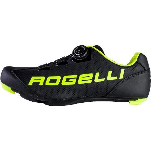 Rogelli Ab-410 Fietsschoenen - Raceschoenen - Unisex - Zwart, Fluor - Maat 48