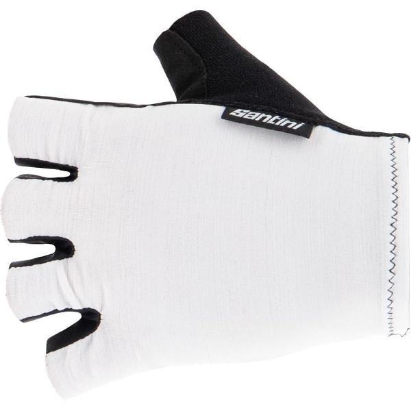 Santini Fietshandschoenen zomer Wit Heren - Cubo Cycling Gloves White - 2XL