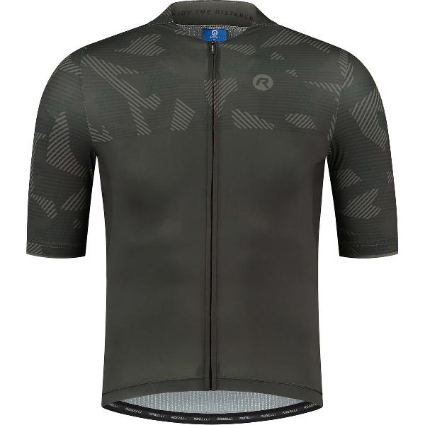 Rogelli Camo Fietsshirt - Korte Mouwen - Heren - Legergroen - Maat XL