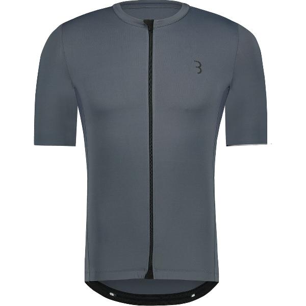 BBB Cycling Essence Fietsshirt Heren - Korte Mouwen - Allround Wielershirt - Fietskleding Heren - Twilight Grijs - Maat XXL - BBW-408