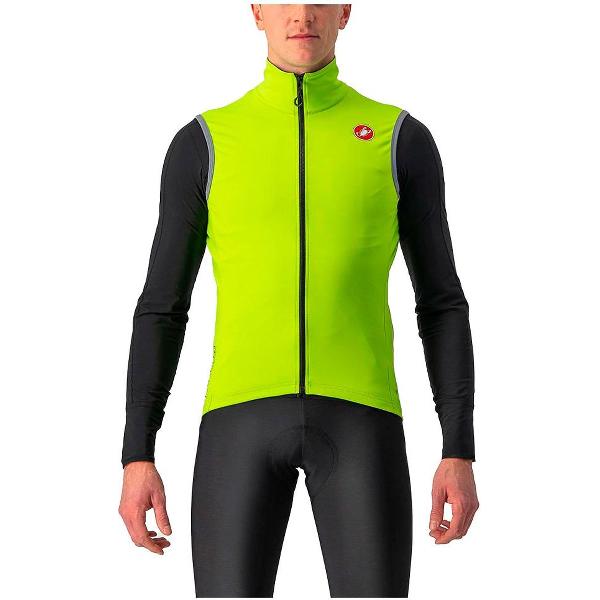 Castelli PERFETTO RoS 2 VEST ELECTRIC LIME - Mannen - maat L