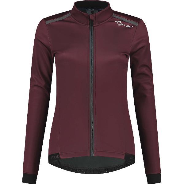 Rogelli Pesara Fietsjack Winter - Dames Fietskleding - Bordeaux, Grijs - Maat S