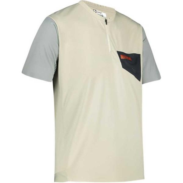 Leatt Mtb Trail 3.0 Korte Mouwen T-shirt Beige L Man