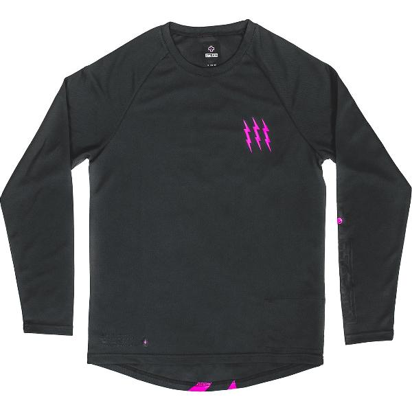 MUC OFF Riders Enduro-trui Met Lange Mouwen Heren - Dark Grey / Pink - XXL