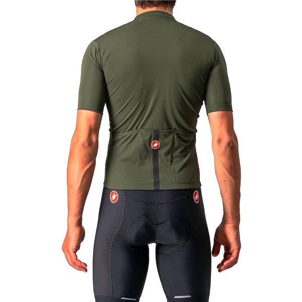 Castelli Fietsshirt Korte Mouwen Heren Groen - CLASSIFICA JERSEY MILITARY GREEN-M