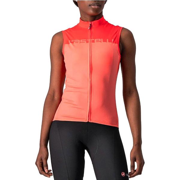 Castelli Velocissima Mouwloos Fietsshirt Oranje L Vrouw