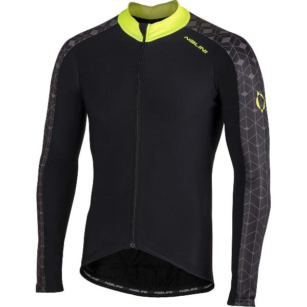 Nalini Jersey Fietsshirt - Maat M - Vrouwen - zwart/groen