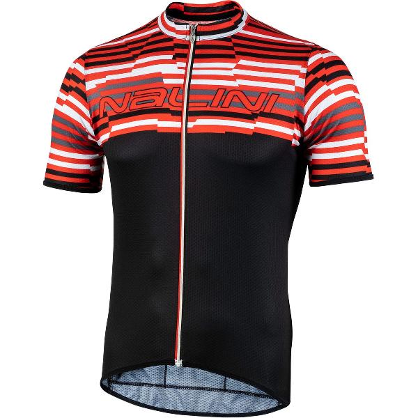 Nalini Fietsshirt Korte Mouwen Heren Zwart/Rood - Chamonix1924 Black/Red - L