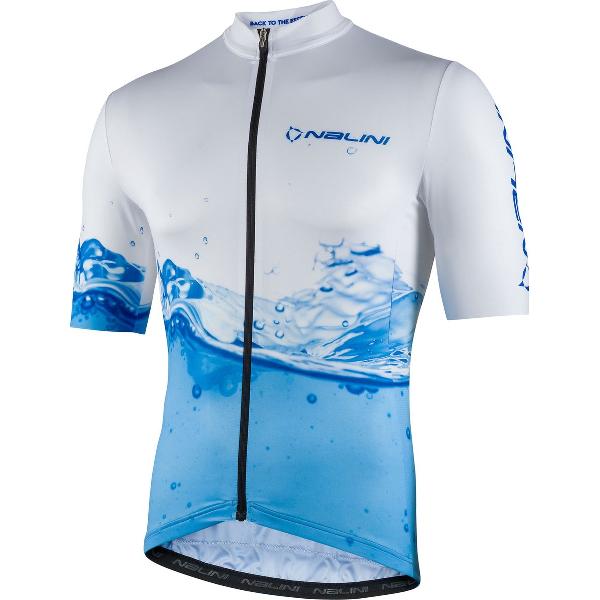 Nalini Fietsshirt Korte Mouwen Heren Wit Blauw - NEW SEOUL WHITE LIGHT BLUE - XL