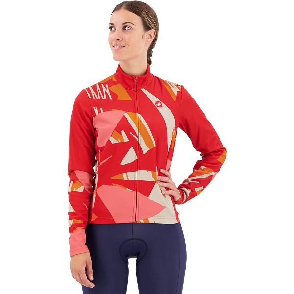 Castelli Tropicale Jersey Met Lange Mouwen Rood S Vrouw