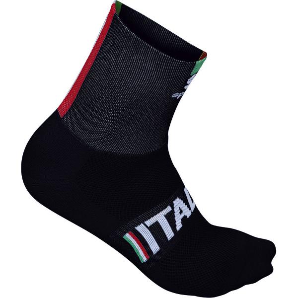 Sportful Italia 12 Sock / Fietssok Zwart - 36/39