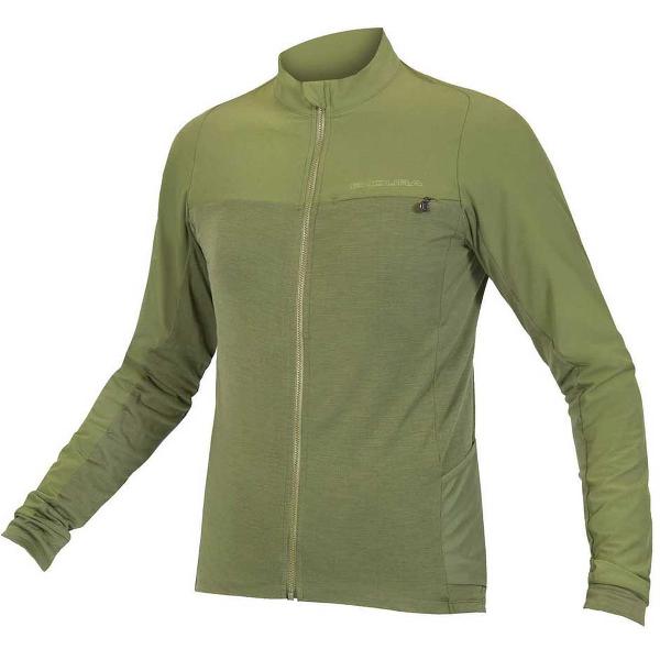 Endura Gv500 Jersey Met Lange Mouwen Groen XL Man